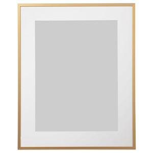 LOMVIKEN Frame, gold-colour, 40x50 cm