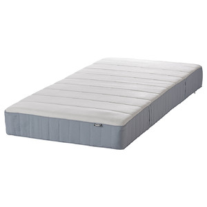 VESTERÖY Mattress, pocket springs, medium firm/light blue, 90x200 cm