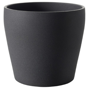 PERSILLADE Plant pot, dark grey, 24 cm