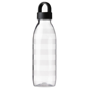 IKEA 365+ Water bottle, striped/dark grey, 0.7 l