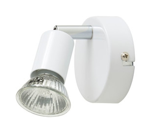 Spotlight 1 x 50W GU10, metal, white