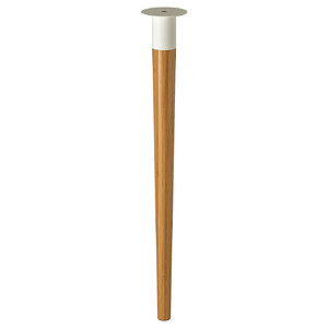 HILVER Leg cone-shaped, bamboo, 70 cm
