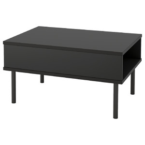 TUNSTA Side table, anthracite, 70x50 cm