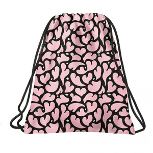 Drawstring Bag School Shoes/Clothes Bag Hearts