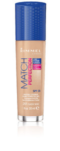 Rimmel Foundation Match Perfection No.201 Classic Beige 30ml