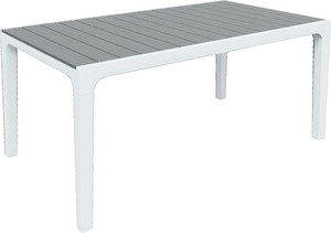 Outdoor Dining Table HARMONY 160 x 90 cm, grey