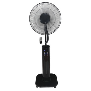 Standing Floor Fan with Mist 40cm, black