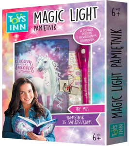 Toys Inn Diary Magic Light Unicorn with Secret Pen 6+