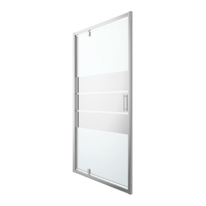 GoodHome Pivot Shower Door Beloya 120 cm, chrome/mirror glass