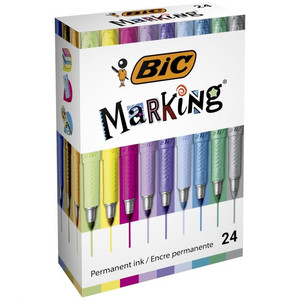 BIC Marking Permanent Markers Set 24pcs