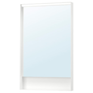 FAXÄLVEN Mirror with built-in lighting, 60x95 cm