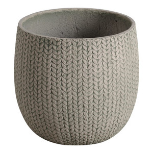 Verve Plant Pot Knit, outdoor, 37cm, beige