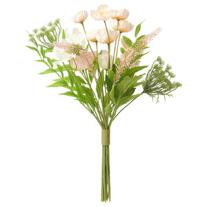 SMYCKA Artificial bouquet, in/outdoor/Poppy, 48 cm