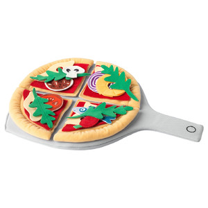 DUKTIG 24-piece pizza set, pizza, multicolour