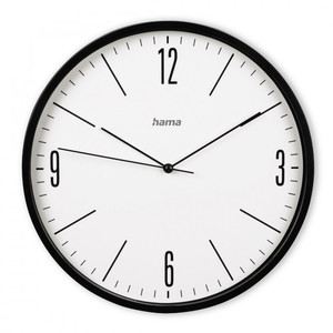 Hama Wall Clock Elegante, black