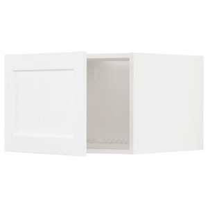 METOD Top cabinet for fridge/freezer, white Enköping/white wood effect, 60x40 cm