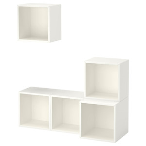 EKET Wall-mounted cabinet combination, white, 105x35x120 cm