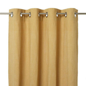 Curtain GoodHome Tiga 140x260cm, mustard yellow