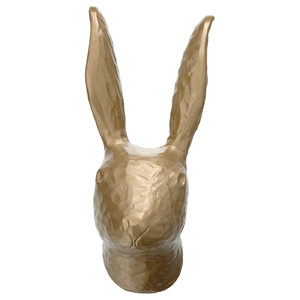 HÄGGMISPEL Wall decoration, rabbit/brass-colour, 25 cm