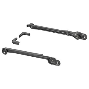KOMPLEMENT Pull-out rail for baskets, dark gray, 35 cm, 2 pack