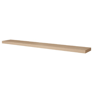 LACK Wall shelf, white stained oak effect, 190x26 cm