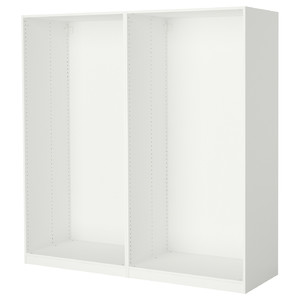 PAX 2 wardrobe frames, white, 200x58x201 cm
