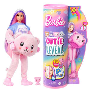 Barbie Cutie Reveal Doll Cozy Cute Tees Teddy Bear HKR04 3+