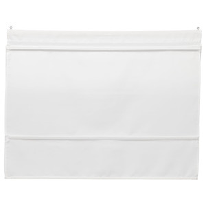 RINGBLOMMA Roman blind, white, 80x160 cm