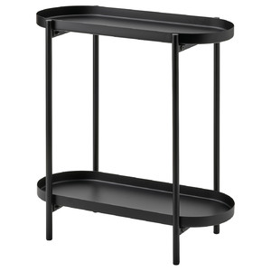 OLIVBLAD Plant stand, in/outdoor black, 56 cm