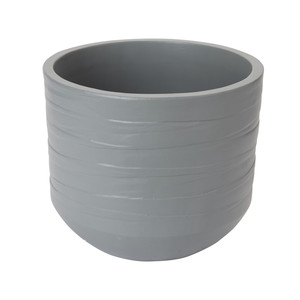 Ceramic Plant Pot GoodHome 24 cm, grey