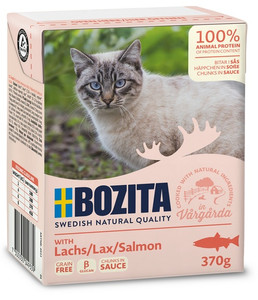 Bozita Cat Wet Food Salmon Chunks in Sauce 370g