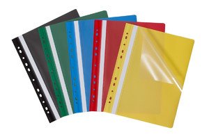 Plastic Report File A4 Evo 25-pack, red