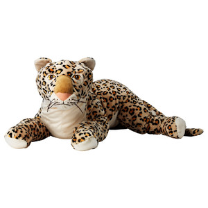 MORRHÅR Soft toy, leopard/beige, 80 cm