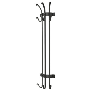 GULDHÖNA Vertical clothes hanger, black, 14x9x64 cm