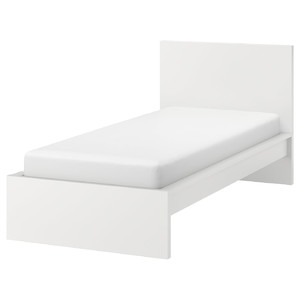 MALM Bed frame, high, white, 90x200 cm
