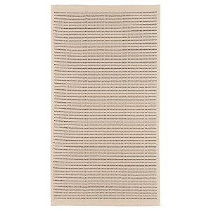 STARREKLINTE Rug, flatwoven, natural/black, 80x150 cm