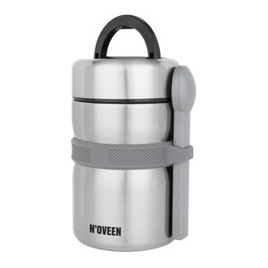 Noveen Lunch Flask Food Heater 2000ml TB961, silver