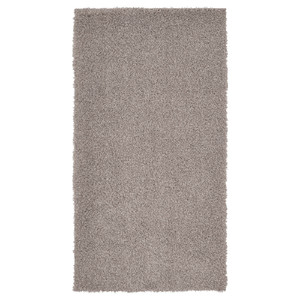 VINDEBÄK Rug, high pile, light beige, 80x150 cm