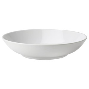 GODMIDDAG Deep plate, white, 23 cm