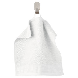 VINARN Washcloth, white, 30x30 cm