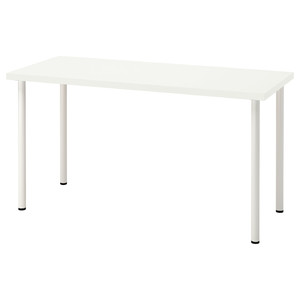 LAGKAPTEN / ADILS Desk, white, 140x60 cm