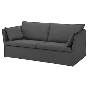 BACKSÄLEN 3-seat sofa, Hallarp grey