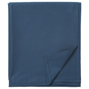 ULLVIDE Sheet, dark blue, 150x260 cm