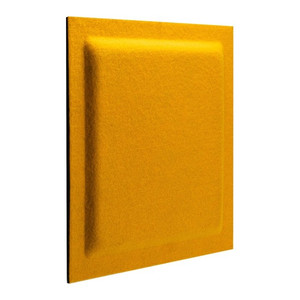 Decorative Wall Panel 30 x 30 cm, felt, square, mustard yellow