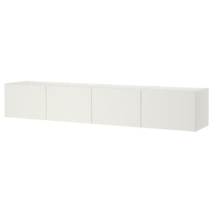 PLATSA Wall storage, white Fonnes, white, 240x42x40 cm