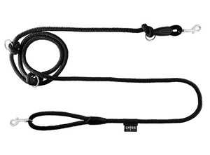 CHABA Adjustable Dog Leash 6mm x 138/260cm, black