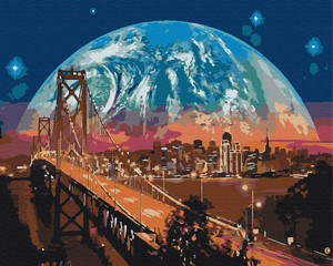 Symag Painting by Numbers Moon over San Francisco 14+