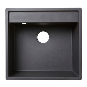 Granite Kitchen Sink Hirase 1 Bowl, black