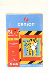 Canson Colour Drawing Pad Sketch Book A4 10 Sheets 80g 20pcs