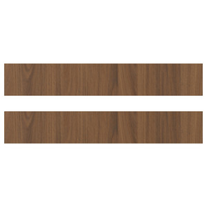 TISTORP Drawer front, brown walnut effect, 60x10 cm